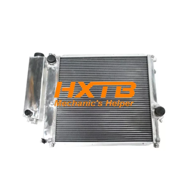 High-performance BMW E36 aluminium radiator and overflow tank