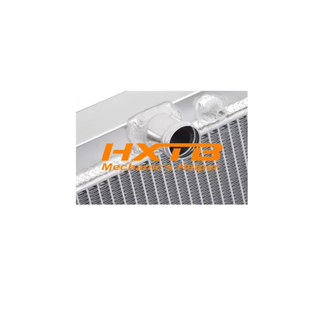 Aluminum radiator for Honda CR-V (2012-2017) 2.0L engine, featuring a sleek metal finish and reinforced cooling tubes