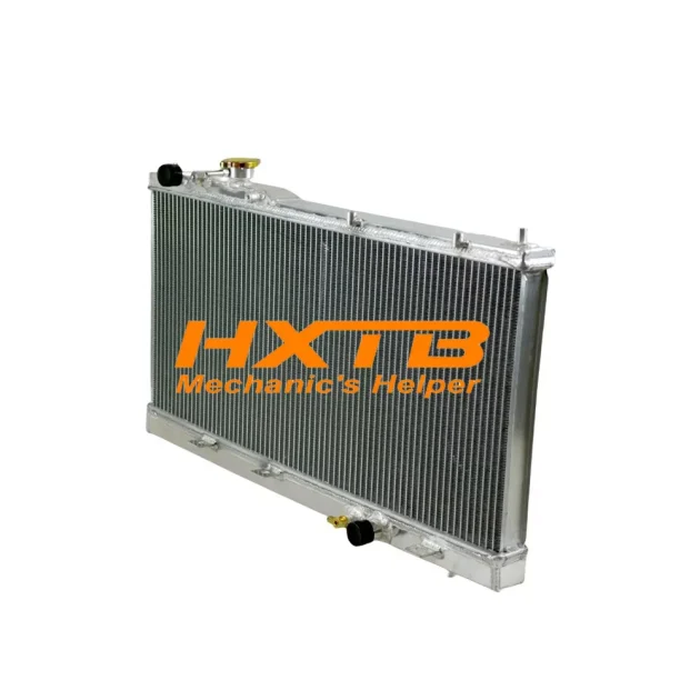 Performance aluminum radiator for Mazda 323 Sedan MT, featuring a multi-channel design for superior cooling