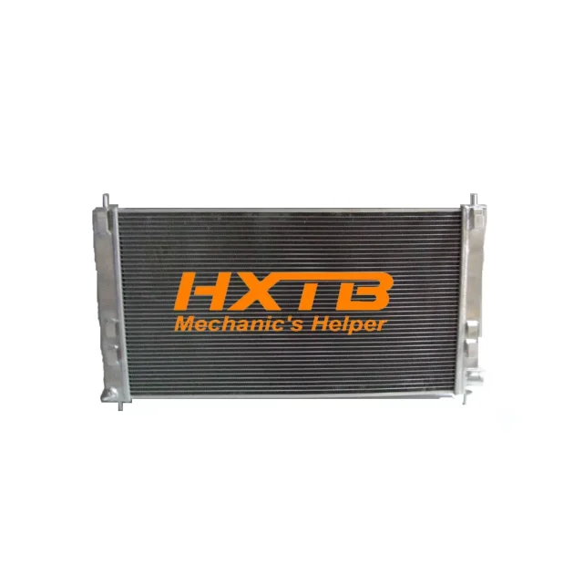 High-performance aluminum radiator designed for the 2009-2015 Mitsubishi Lancer EX manual transmission model, ensuring optimal engine cooling