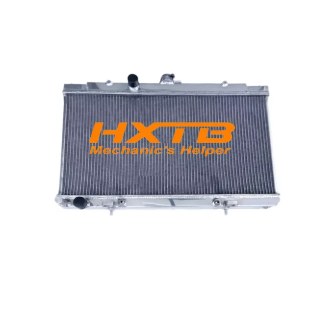 aluminum radiator designed for the Nissan Sunny Neo (2001-2006) AT model, featuring a sturdy construction and cooling fins