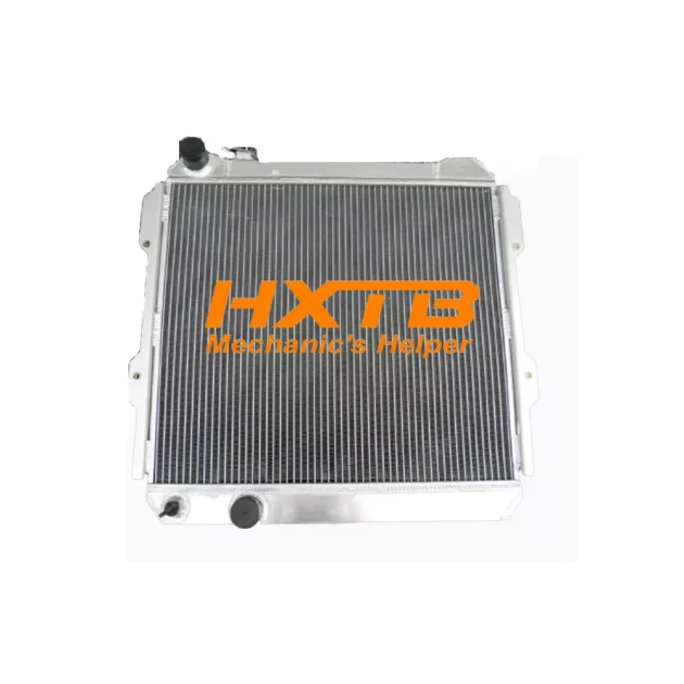 Aluminium radiator for Toyota Mighty-X MT (1989-1998), featuring a durable construction for efficient engine cooling