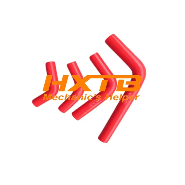 RED silicone hoses for Honda CRF250 (2004-2009) - durable, heat-resistant replacement for stock radiator hoses