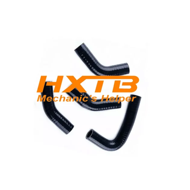 BLACK Radiator Hose Set – Compatible with Yamaha RD350 & RZ350 (RD/RZ 350)