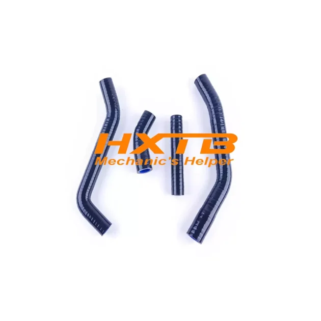 YZ450F silicone radiator hose kit in BLACK - direct fit for 2010-2013 Yamaha YZ450F & YZF450 dirt bikes