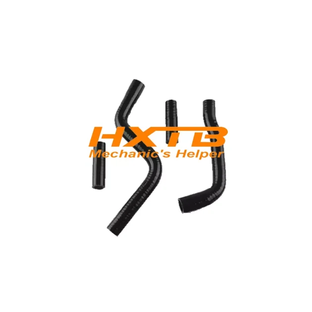 Replacement BLACK silicone hoses for Yamaha YZ125 (1996-2018) – direct fit, enhanced durability
