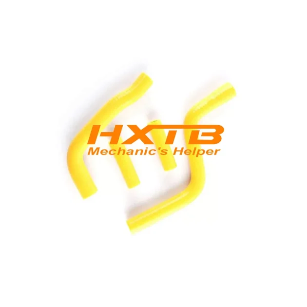 YELLOW silicone radiator hose kit for Yamaha YZ125 (1996-2018) – high-performance cooling upgrade