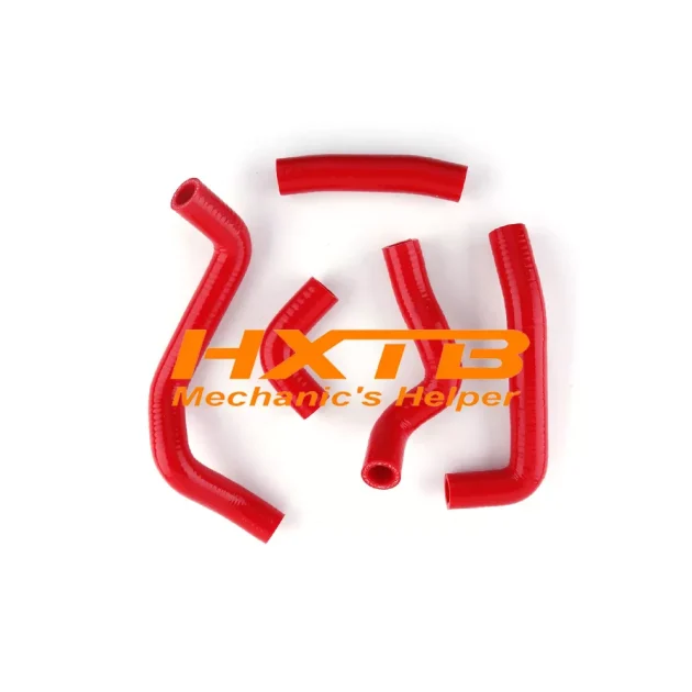 Aftermarket RED Radiator Silicone Hoses for Kawasaki KDX 200 220R – 1995 to 2006 Model Years