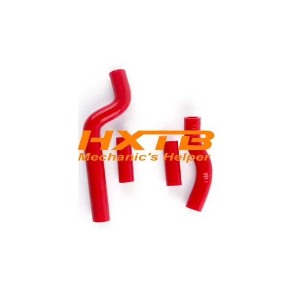 High-quality RED radiator hoses for Yamaha YZ250 2-stroke bikes (2002-2018) – Reinforced for durability