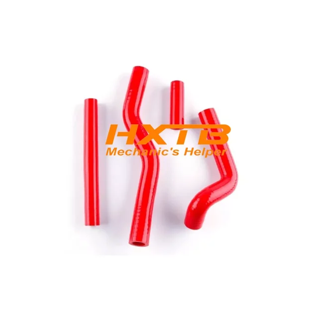 RED Silicone Radiator Hose Kit for Suzuki RM125 (2001-2008) – High-Performance Cooling Upgrade