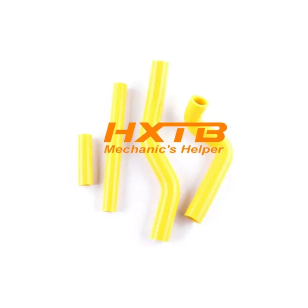 High-Quality YELLOW Radiator Silicone Hoses Compatible with Suzuki RM125 (2001-2008 Models) – Direct Fit Replacement