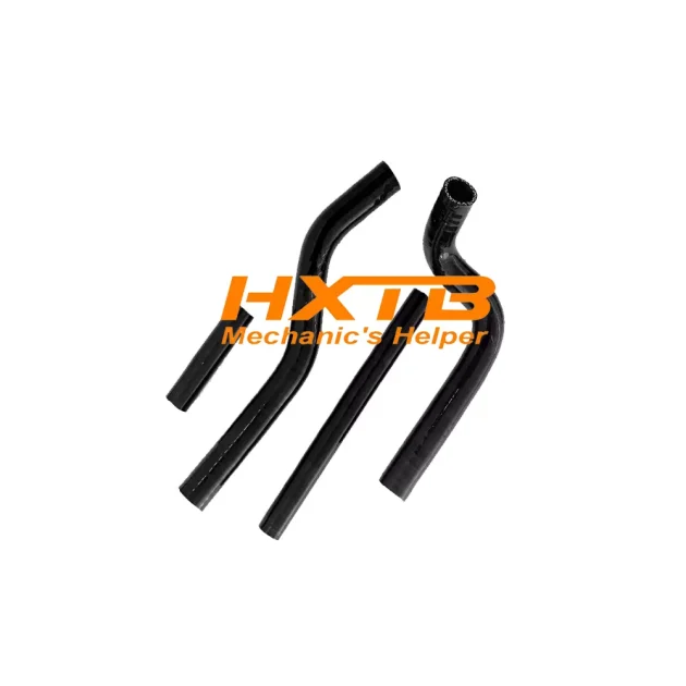BLACK Silicone Radiator Hose Kit for Suzuki RM125 (2001-2008) – High-Performance Cooling Upgrade