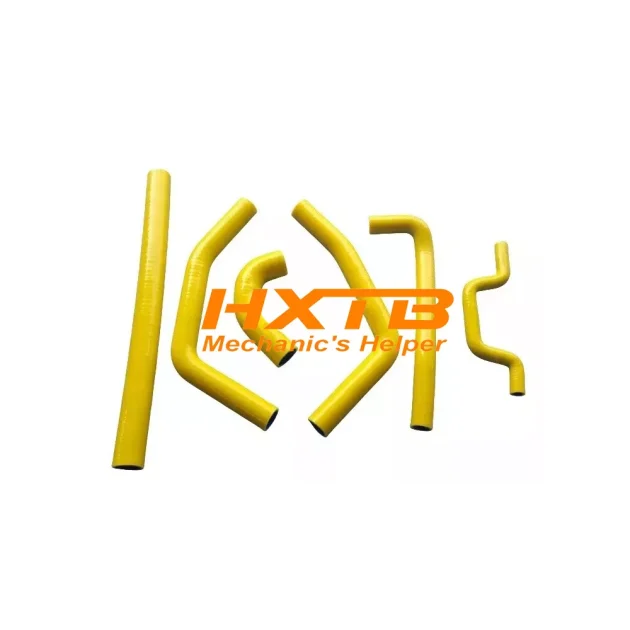 YELLOW silicone radiator hose kit for Kawasaki KXF250 / KX250F (2009-2014) – High-performance cooling upgrade