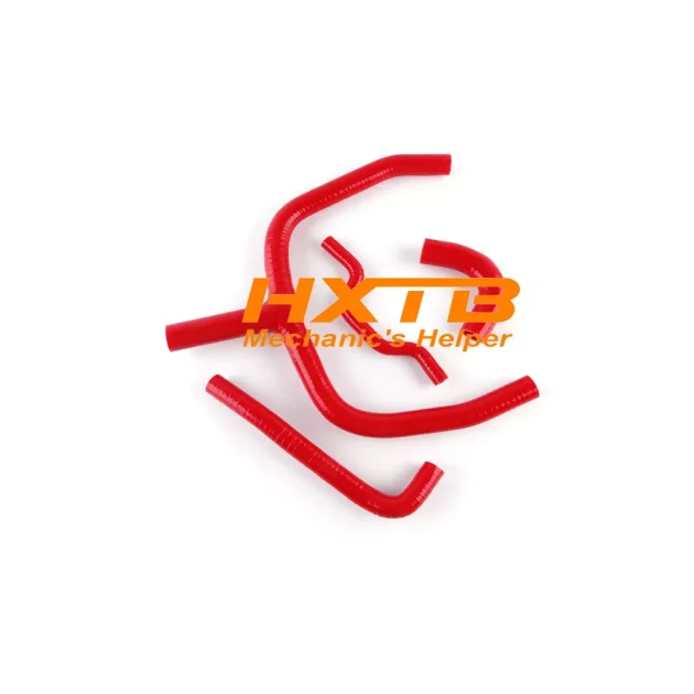 Aftermarket RED silicone radiator hoses for Kawasaki KX250F (2009-2016 models) – Durable & heat-resistant