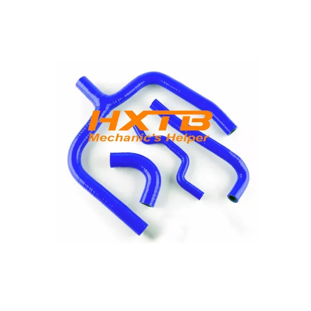 blue silicone radiator hoses compatible with Kawasaki KXF250 / KX250F 2009-2016 – Anti-burst design