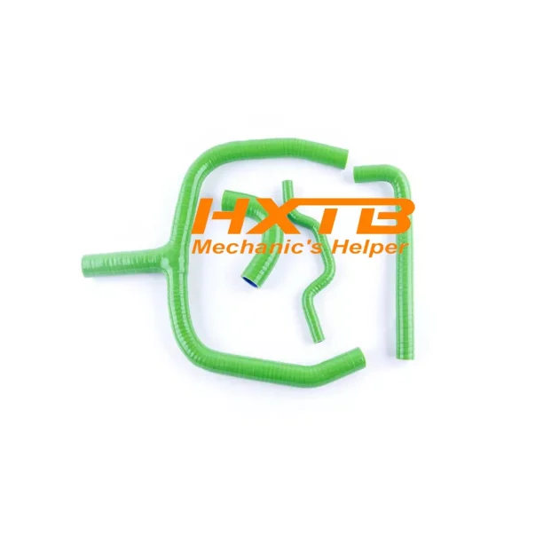 GREEN silicone radiator hose kit for Kawasaki KXF250 / KX250F (2009-2016) – High-performance cooling upgrad