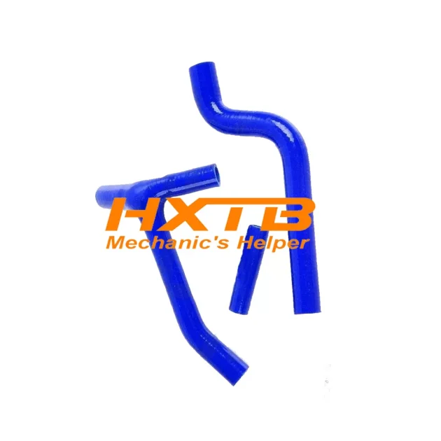Aftermarket blue silicone radiator hose set for Yamaha YZ250F 2010-2013 – Direct fit, enhanced cooling efficiency