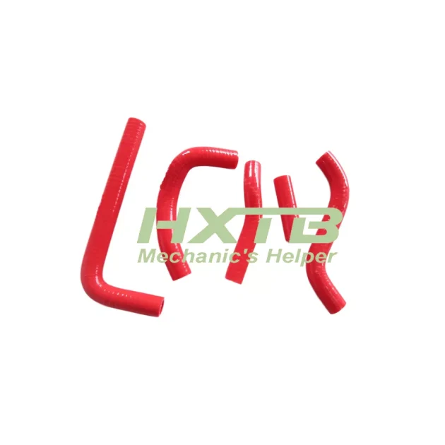 Aftermarket RED silicone radiator hoses for Suzuki RMZ250 2010-2012 models - durable & heat-resistant