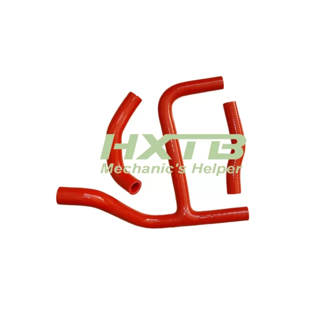 Aftermarket RED Silicone Radiator Hoses for 2010-2012 Suzuki RMZ250 - Durable & Heat-Resistan