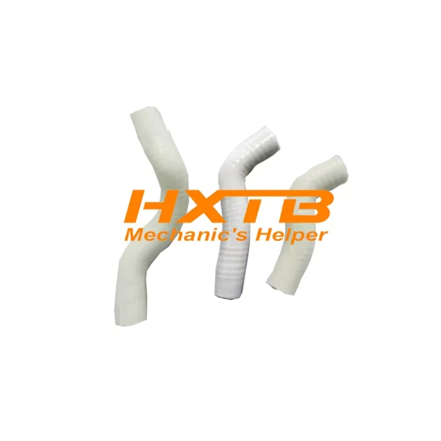 High-quality WHITE silicone radiator hose replacement kit for KTM 250 SX-F / XC-F (2011-2012) - Improves cooling efficiency