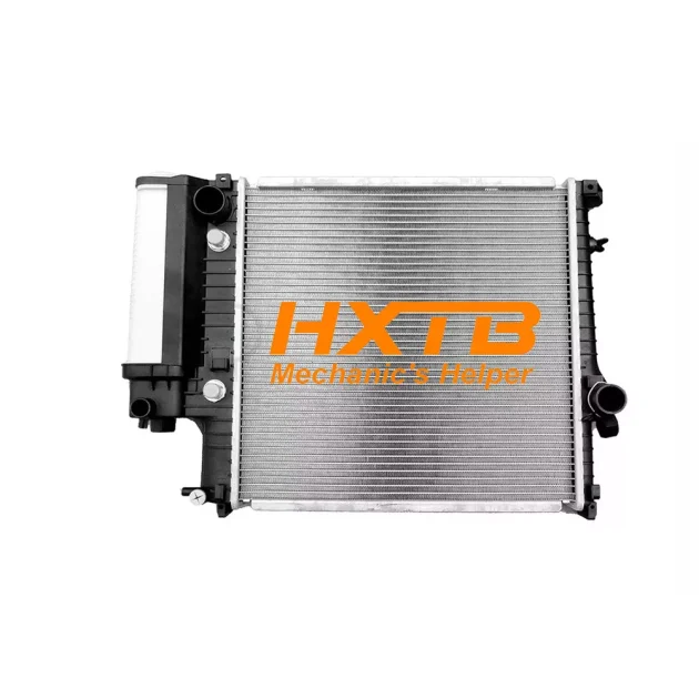 BMW E36 (318i) & Z3 radiator (1996-2000) – aluminum core for heat dissipation, plastic tanks, and overflow tank