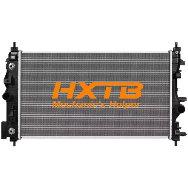 radiator for Chevy Cruze 1.8L automatic, designed with an aluminum core for optimal heat dissipation