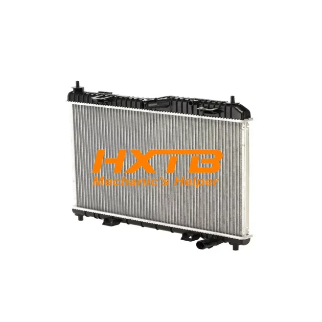 OEM-style plastic/aluminum radiator compatible with Ford Fiesta 1.5-1.6L automatic models