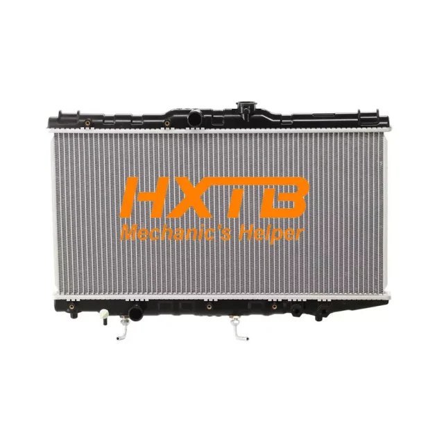 Replacement radiator for automatic Toyota Corolla AE90-92, featuring an aluminum core and reinforced plastic end tanks