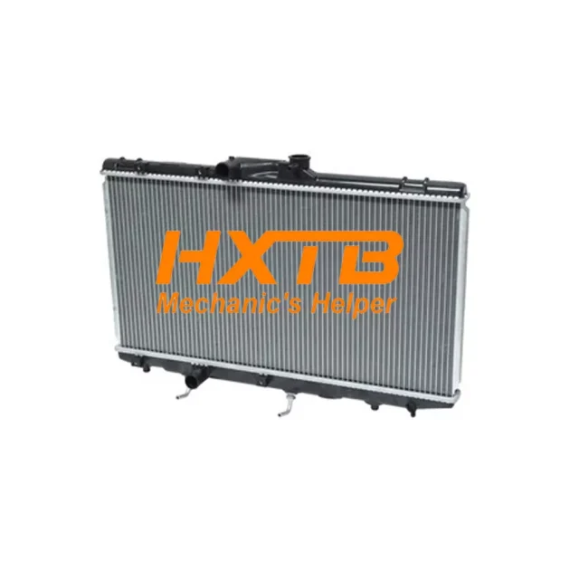 Aftermarket radiator with aluminum tubes and plastic reservoirs, fits Toyota Corolla AE100-111 Automatic