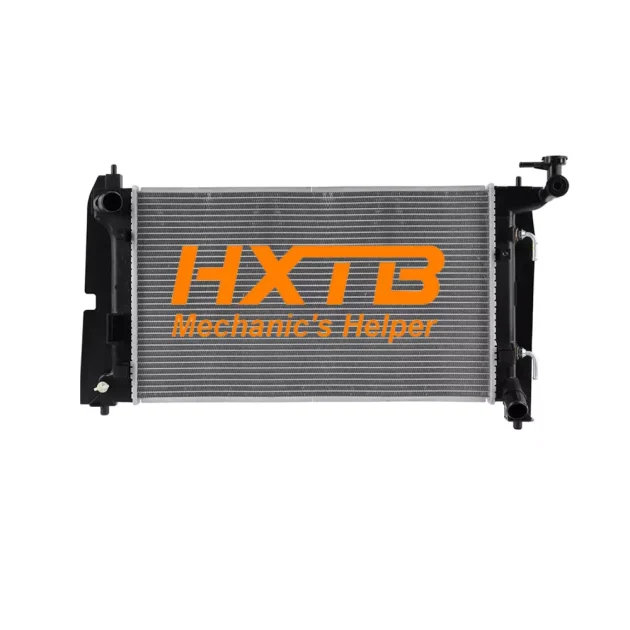 Aftermarket radiator for 2001-2007 Toyota Altis AT, built with an aluminum core and reinforced plastic tanks
