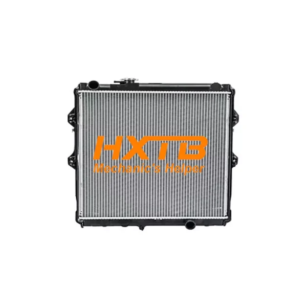 Upgraded aluminum core radiator with durable plastic tanks for Toyota Hilux Tiger D4D (2001-2004) 2.5L and 3.0L diesel engines