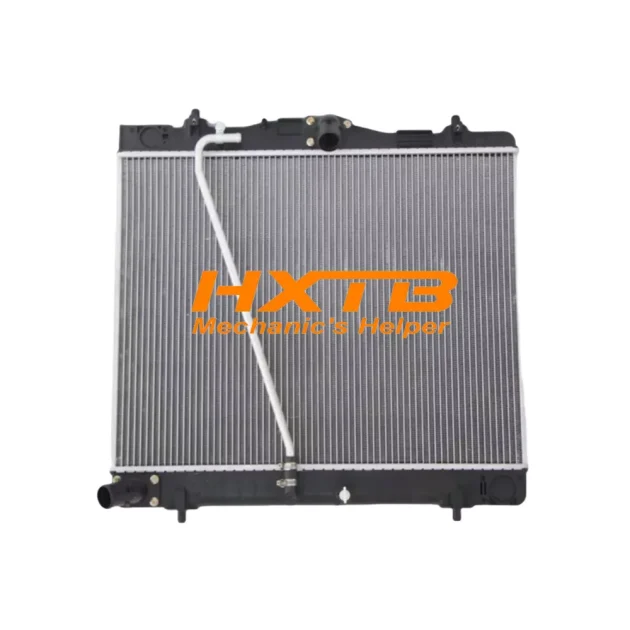 Plastic tank with aluminum core radiator for Toyota Commuter (Gasoline, Manual, 2 inlet/outlet ports)