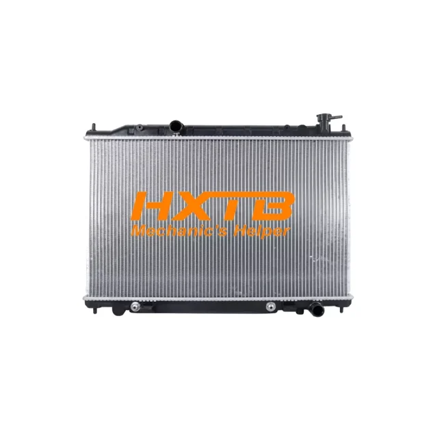 Efficient aluminum-core radiator with plastic side tanks, designed for Nissan Teana 2.3L automatic (J31 chassis)