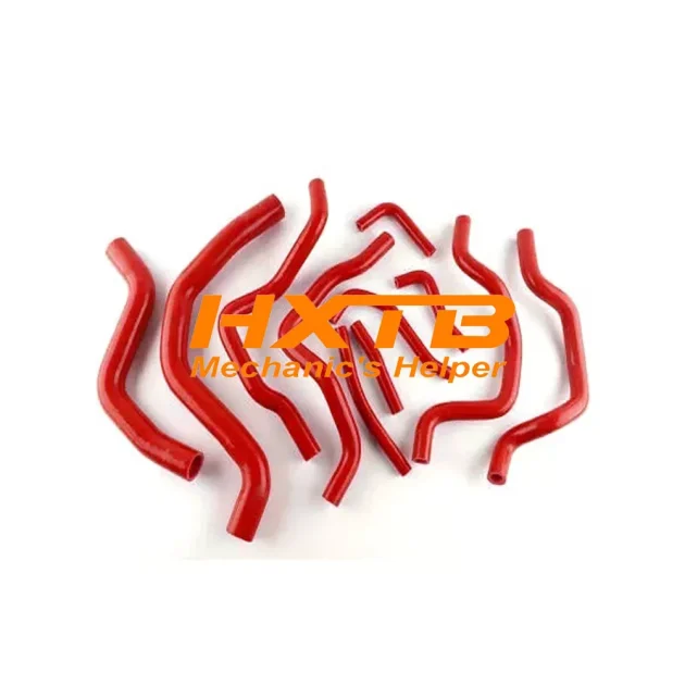 RED RADIATOR & HEATER HOSE FOR Mitsubishi Lancer Cedia