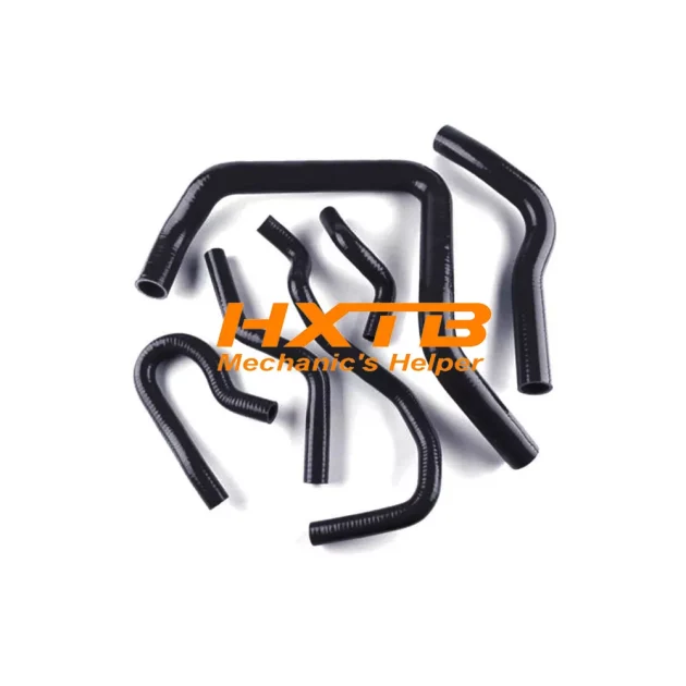 BLACK COOLANT Silicone Radiator & Heater Hose for HONDA CIVIC EK4/EK9/EG6 B16/B18 1992-2000