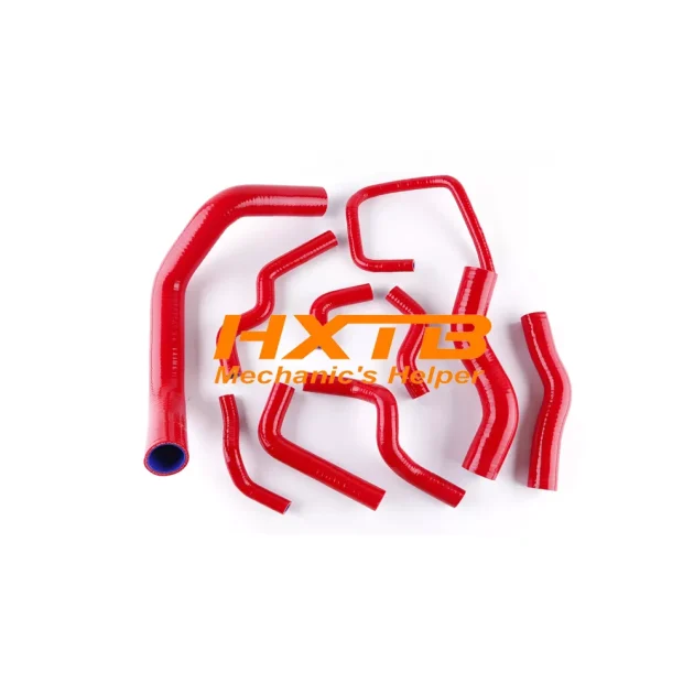 High-performance RED silicone radiator & heater hoses for Nissan Silvia (S13/S14/S15) and 200SX/240SX SR20DET models