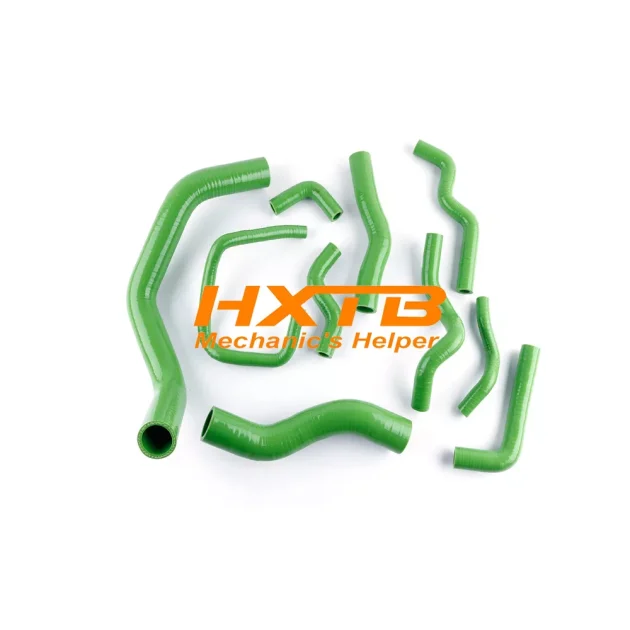 Upgrade cooling system with GREEN silicone radiator & heater hoses for Nissan Silvia, 200SX, 240SX (SR20DET)