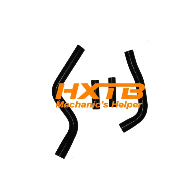 YZ125 (2003-2014) BLACK silicone coolant hose kit - Direct-fit replacement for OEM hoses, leak-proof design