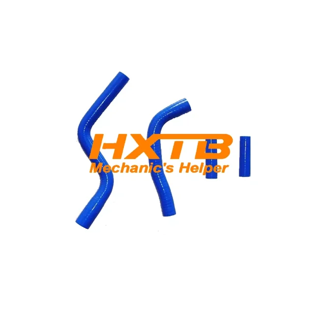 Blue silicone radiator hose kit for Yamaha YZ125 (2003-2014) - High-performance cooling system upgrad