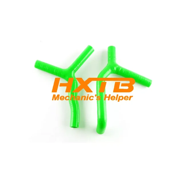 Upgrade your KTM 85SX 2003-2008 with this GREEN silicone radiator hose kit for better durability and heat resistance