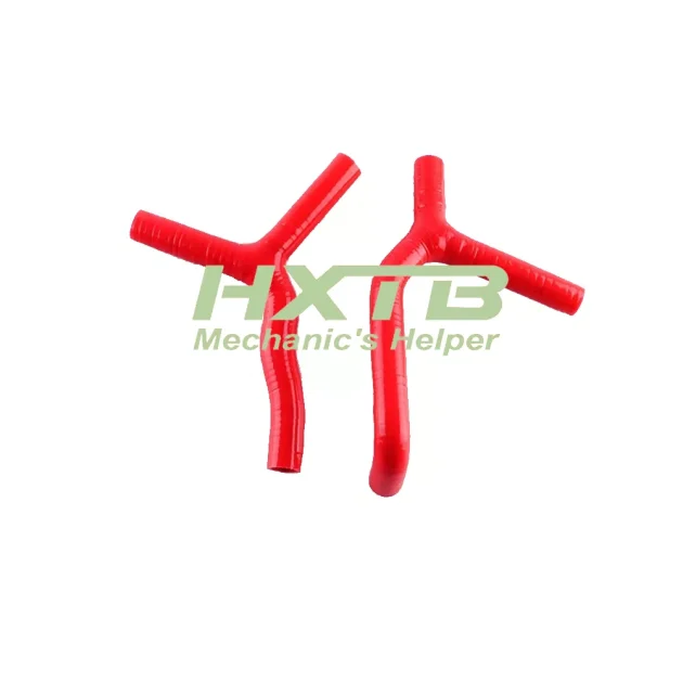High-quality RED silicone coolant hoses replacement kit for KTM 85 SX 2003-2008 - leak-resistant and flexible