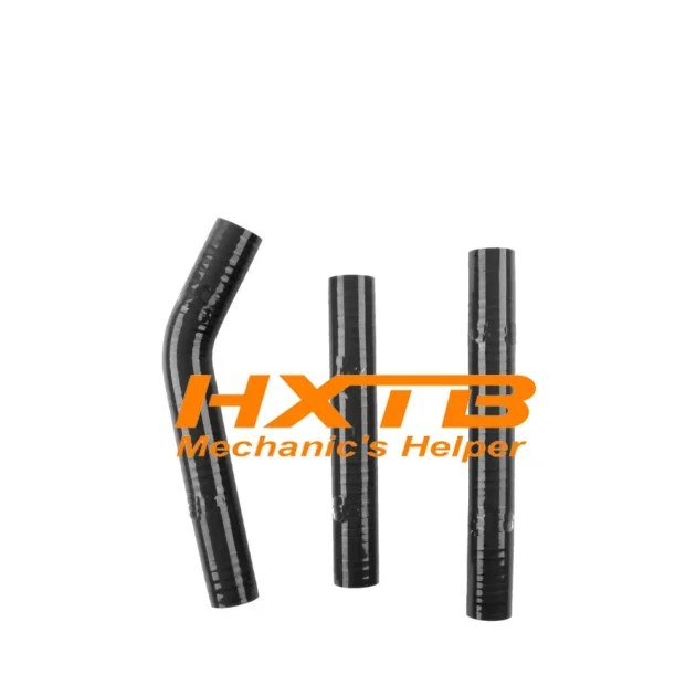 BLACK Silicone Radiator Hose Kit for KTM 125SX 144SX 150SX (2007-2010) - High-Performance Cooling Upgrade