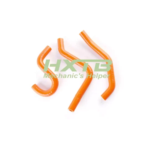 ORANGE silicone radiator hose for Honda CR80R (1998-2002) & CR85R/Expert (2003-2007) – high-performance cooling upgrade