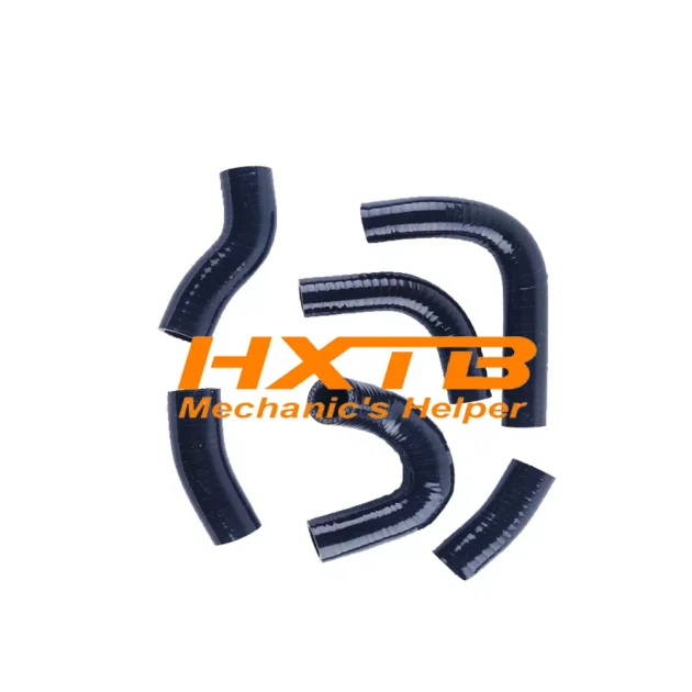 High-quality BLACK silicone hose set for Honda Magna V45 750cc (1982-1986) - improves cooling & style