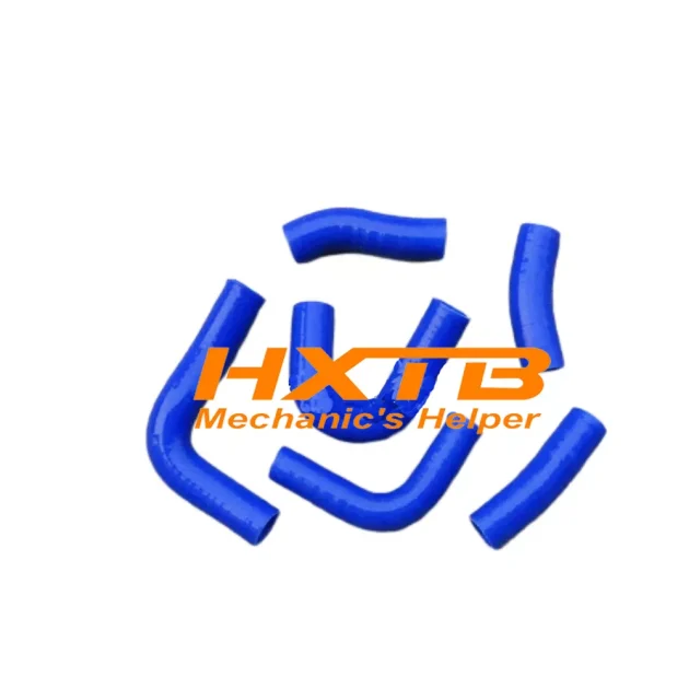 Blue silicone radiator hose kit for Honda Magna VF750C V45 (1982-1986) - high-performance cooling upgrade