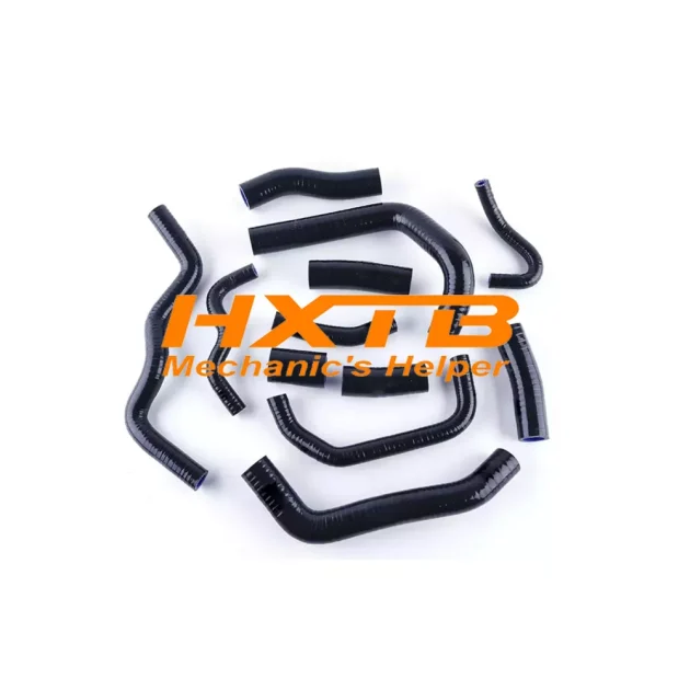 BLACK silicone radiator hose kit for Honda CBR1000RR Fireblade (2004-2007) – high-performance cooling upgrade