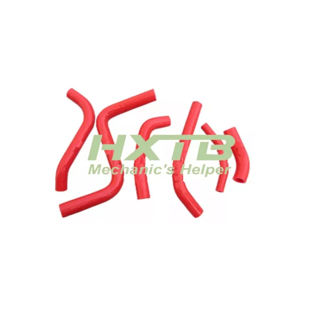 RED silicone coolant hose replacement for Suzuki RMZ250 2013-2015 models, improves engine cooling efficiency
