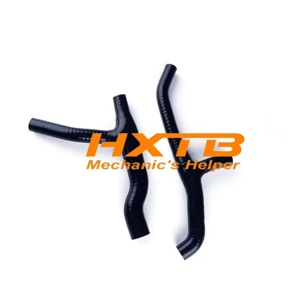 Aftermarket BLACK silicone cooling hose kit for Suzuki DRZ400E motorcycles (compatible with 2000-2002 model years)