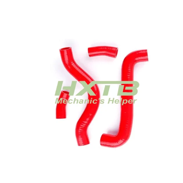 High-quality RED silicone radiator hose set designed for 1999-2002 Suzuki SV650 motorcycles