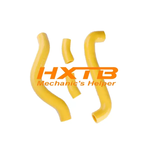 Aftermarket YELLOW silicone radiator hoses for Suzuki SV650 (1999-2002) – Reinforced for durability